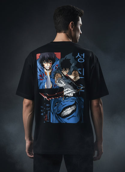 Solo Leveling Oversized Premium Graphic Tee – Limited Edition