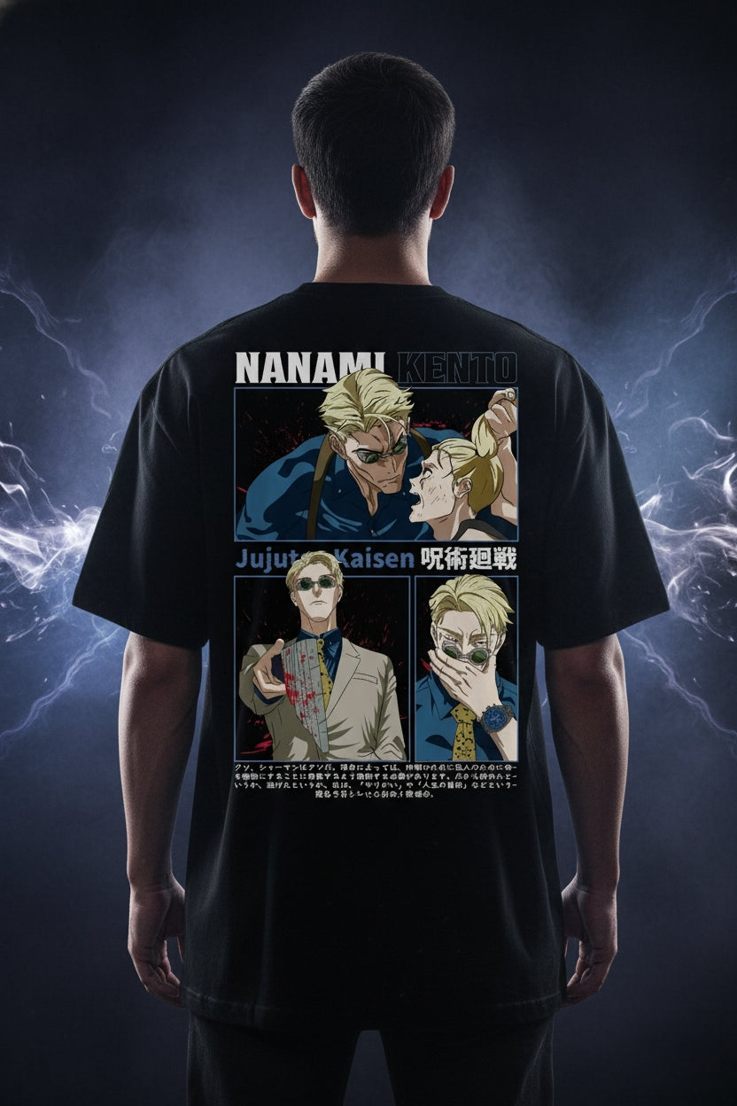 Nanami Kento Oversized Graphic Tee | Jujutsu Kaisen Streetwear Edition